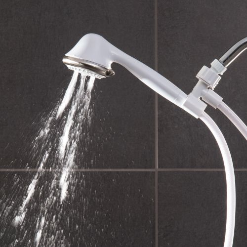  Water Pik Waterpik 6-Mode EcoFlow Hand Held Shower Head, White, 1.8 GPM EFN-651E