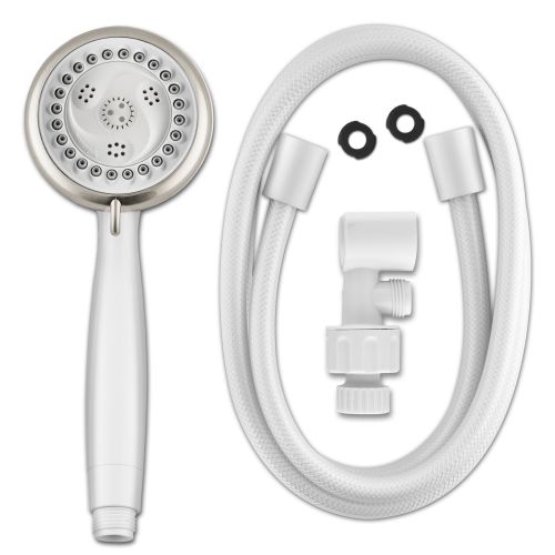  Water Pik Waterpik 6-Mode EcoFlow Hand Held Shower Head, White, 1.8 GPM EFN-651E