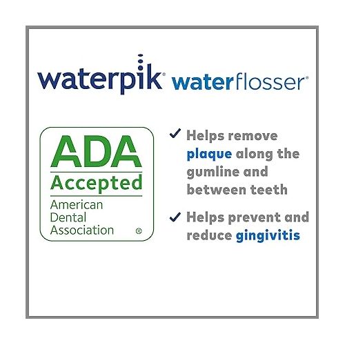  Waterpik Whitening Water Flosser, White (WF 05) Electric Oral Irrigator Flosser Whitens Teeth Gently
