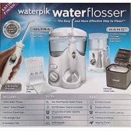 Waterpik WATERPIK INC Water and Nano Flosser, Deluxe Traveler and Tip Storage Case and 12 Accessory Tips Combo Pack