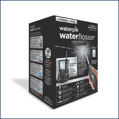  Waterpik Aquarius Professional Water Flosser Designer Series, Black, WP 672