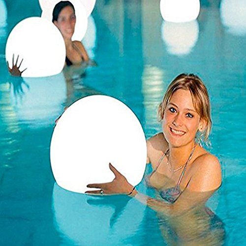  Ball Led Light Waterproof,AMZSTAR 7.9-Inch LED Color Changing Floating Ball Waterproof Mood Light Garden Decoration Flashing Ball LED Lighting Products for Pool, Ponds (Pack of 3)