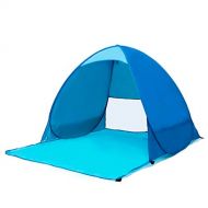IDWO Beach Tent Waterproof Pop Up Tent Outdoor Camping Lightweight 1-2 Person Dome Tent,Blue