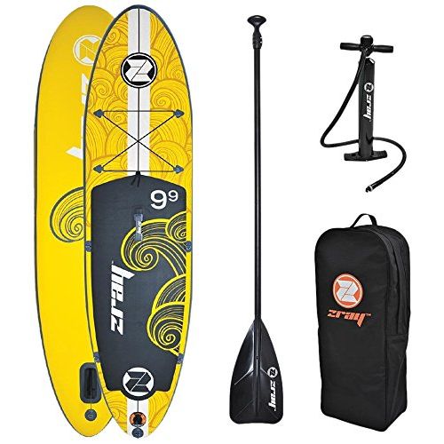  Waterproof Z-Ray X1 99 All Around SUP Stand Up Paddle Board Package w/Pump, Paddle and Travel Backpack, 6 Thick