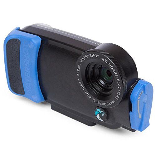  Watershot Inc. Watershot PRO Housing for iPhone 7 (Snorkel Blue) Flat Lens Port only