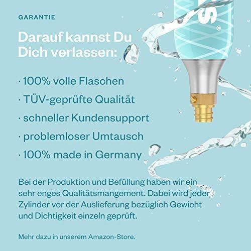  Waterworks 3 x CO2 cylinders, Suitable for SodaStream, Grohe Blue, Aarke, Brita, WasserMaxx and Many More Water Carbonators, For up to 60 Litres per Filling