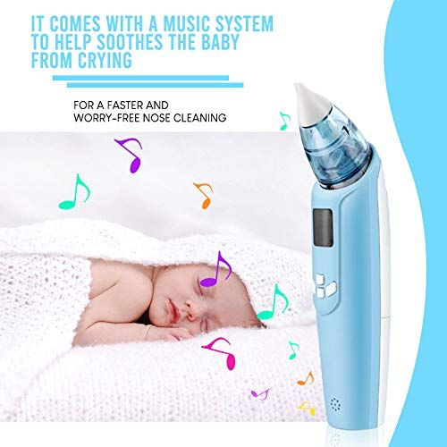  [아마존베스트]Watolt Electric Baby Nasal Aspirator  Battery Operated Nose Cleaner and Snot Sucker  Adjustable Settings and Reusable Tips with LCD Screen