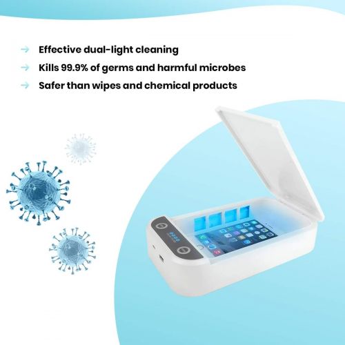  Watolt UV Light Sanitizer - Cell Phone Sanitizer Sterilizer Cleaner Box for Smartphone iPhone