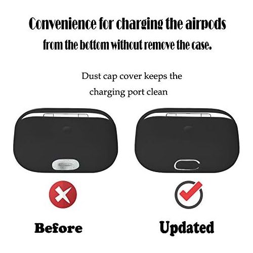  [아마존베스트]Watruer Airpods Pro Case, Protective Case Ultra Thin Soft Silicone Shockproof Non-Slip Protective Accessories Case for Apple Airpods Pro Charging Bag