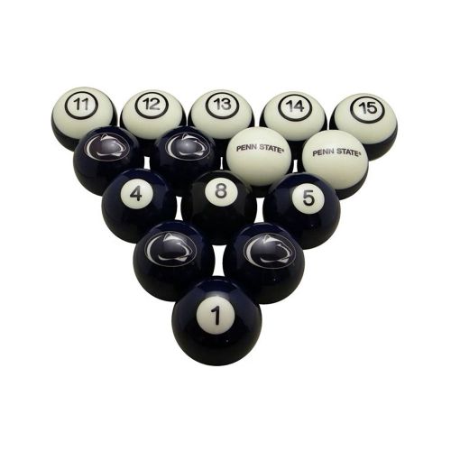  Wave7 Penn State Sports Team Logo Officially Licensed Billiard Ball Set - NUMBERED