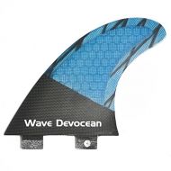 Wave Devocean Surfboard Fins FCS Base G5 Size Half Carbon Fins+Free Fins Keys and Screws