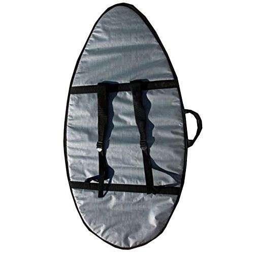  Wave Zone Skimboards Backpack Style Bag - Travel or Day Use - Padded - Silver - 46 or 53