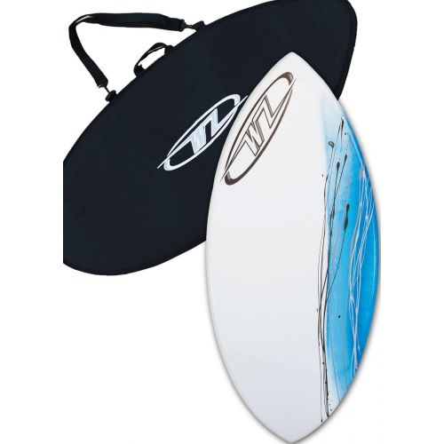  Wave Zone Skimboards Skimboard Package - Blue - 45 Fiberglass Wave Zone Surge plus Board Bag andor Traction Pad - For Riders up to 160 lbs