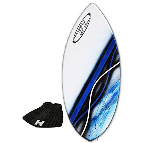  Wave Zone Skimboards Skimboard Package - Blue - 43 Fiberglass Wave Zone Rip - Add Board Bag andor Traction Pad - For Riders up to 145 lbs