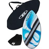 Wave Zone Skimboards Wave Zone Diamond 38.5 Skimboard Combo Package for Beginners & Kids up to 110 Lbs - Blue Skimboard, Board Bag & Traction Pad