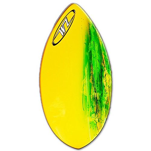  Wave Zone Skimboards Wave Zone Squirt - 36.5 Fiberglass Skimboard for Beginners up to 90 lbs - Yellow