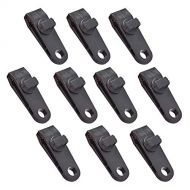 Wavel 20pcs Tent Clips, Strengthen Hangers Awning Tarp Heavy Duty Lock Grip Mini Outdoor Plastic Hook Fixed Tarp Clips