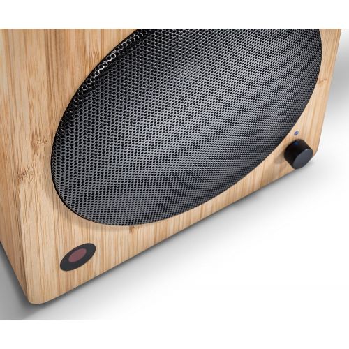  [아마존베스트]-Service-Informationen wavemaster Cube Neo bamboo shelf speaker system (50 watts) with Bluetooth streaming, digital connection and IR remote control, active boxes, use for TV/Tablet/Smartphone, bamboo (6