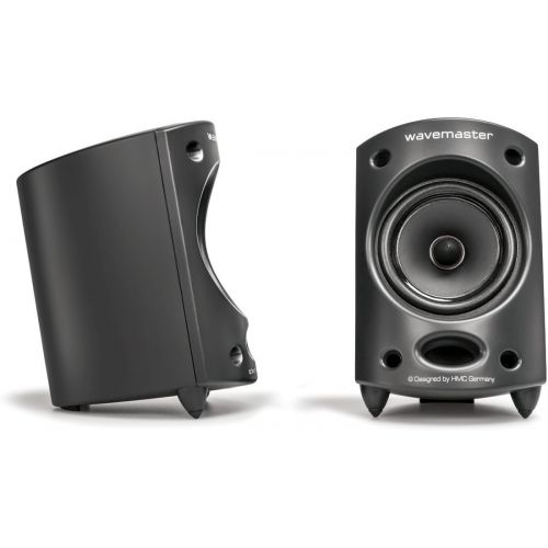  Wavemaster Moody BT 2.1 Speaker System (65 Watt) with Bluetooth Streaming Active Boxes for TV/Tablet/Smartphone/PC Black (66206) Grey