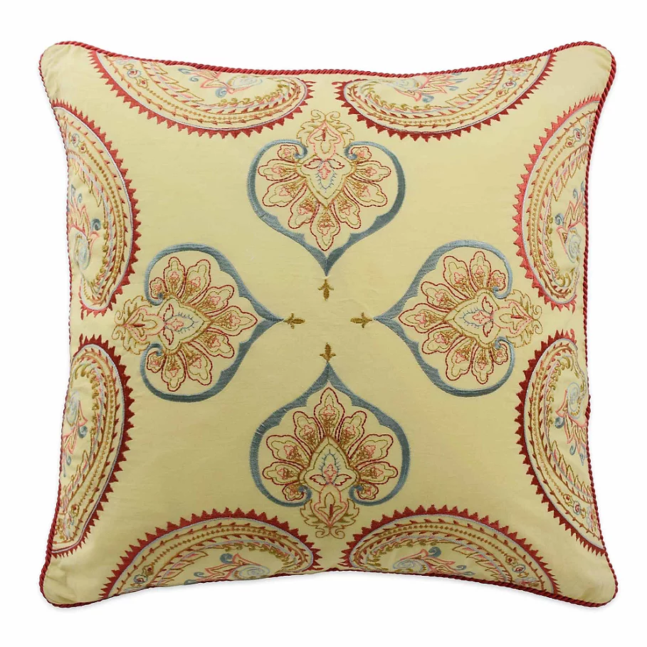  Waverly Swept Away Reversible 18-Inch Throw Pillow in Berry