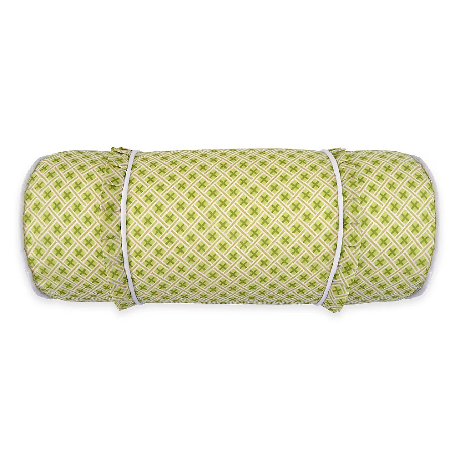  Waverly Emmas Garden Neckroll Throw Pillow in Green