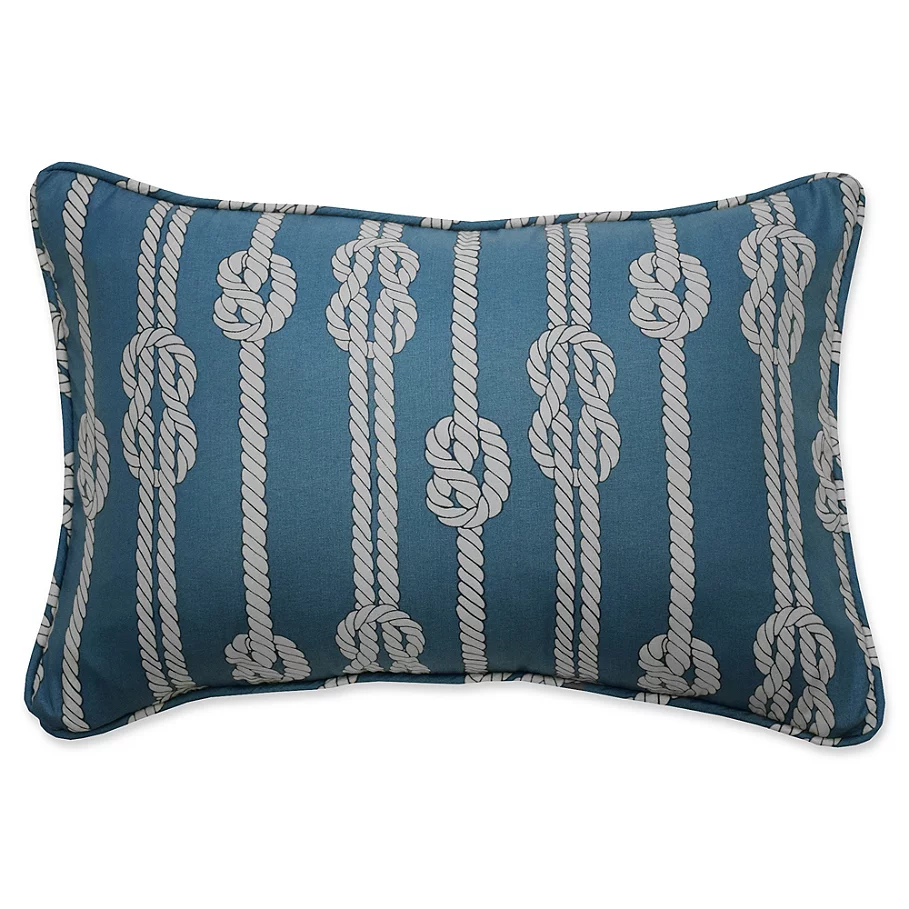  Waverly Kids Set Sail Sailor Knot Oblong Throw Pillow in Blue