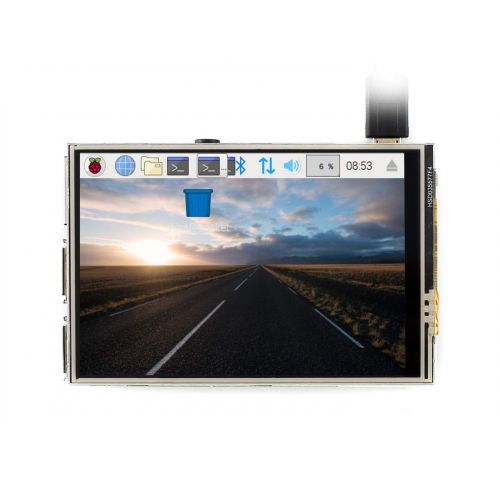  Waveshare 3.5inch RPi LCD (C) 320X480 Resolution Touch Screen IPS TFT Display Designed for Any Revision of Raspberry Pi 125MHz High-Speed SPI Directly-pluggable