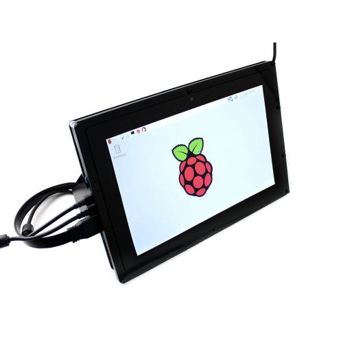  Waveshare 10.1inch HDMI LCD(B) (with case) IPS Touchscreen 1280800 Capacitive Display Supports Raspberry Pi 3 B2 BB+A+ Banana PiPro BeagleBone Black Supports Multi Systems