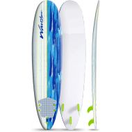 Wavestorm 8ft Surfboard // Foam Wax Free Soft Top Longboard for Adults and Kids of All Levels of Surfing, Multi (WS18SRF104BSH)