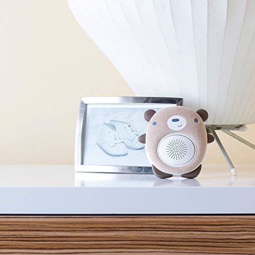  Wavhello SoundBub, White Noise Machine and Bluetooth Speaker | Portable and Rechargeable On-the-Go Infant Shusher & Baby Sleep Aid Sound Soother by WavHello  Benji the Bear, Brown