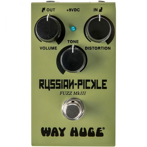  Way Huge Electronics},description:Now in a Way Huge Electronics Smalls housing, the Russian-Pickle Fuzz dishes out smooth, creamy fuzz tones in a much more pedalboard-friendly pack