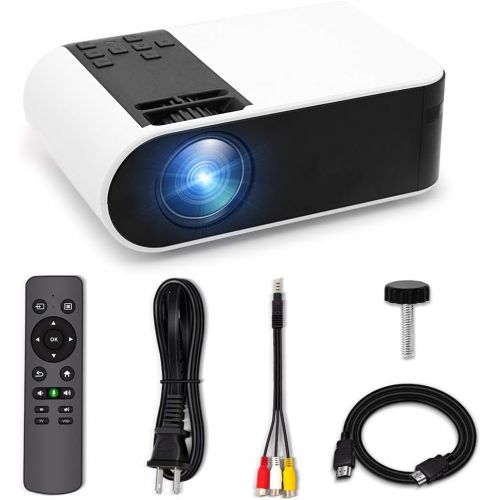  [무료배송]Mini Projector,WayGoal Movie Projector with 50000 Hours LED Lamp Life and 1080P Supported Projector for Outdoor,150 Display for TV Stick,Video Game,Dual Speakers