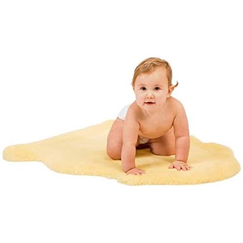  Baby Sheepskin Rug by WaySoft in a Gift Bag, New Zealand Soft Fur Rug, Hypoallergenic and Oeko-Tex Standard 100 Certified Nursery Fluffy Rug, 2ft x 3ft