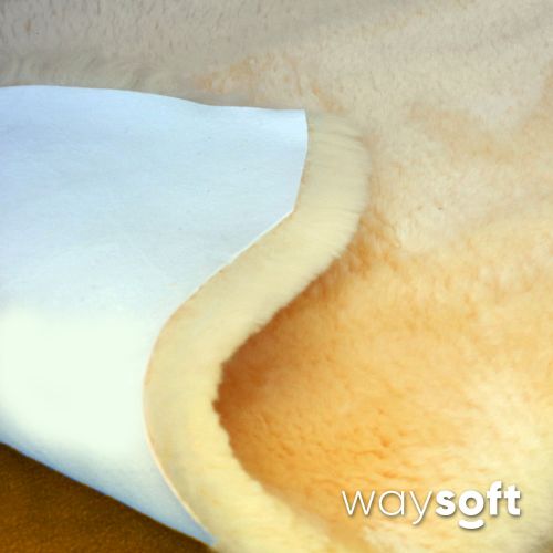  Baby Sheepskin Rug by WaySoft in a Gift Bag, New Zealand Soft Fur Rug, Hypoallergenic and Oeko-Tex...