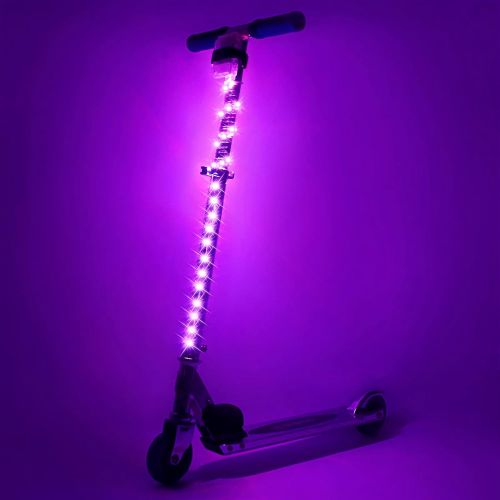  Waybelive LED?Scooter?Stem?Light,?Remote?Control?Scooter?Light,?16?Color?Change?by?Yourself,?2x1 Ft,?Waterproof,?Shockproof,&