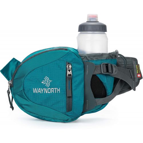  Waynorth Hiking Waist Bag Fanny Pack with Water Bottle Holder for Men Women Kids Walking Running Hiking Climbing Travel Dog Fanny Pack Sport Waist Pack Fit All Kinds of Phones(Bott