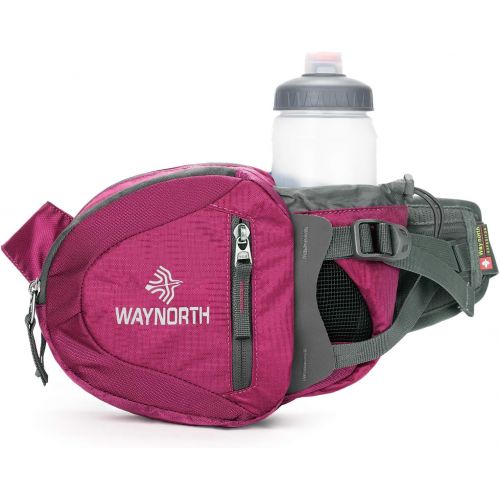  Waynorth Hiking Waist Bag Fanny Pack with Water Bottle Holder for Men Women Kids Walking Running Hiking Climbing Travel Dog Fanny Pack Sport Waist Pack Fit All Kinds of Phones (Bot