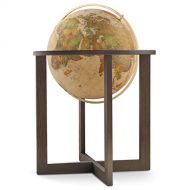 Waypoint Geographic San Marino 20 Globe with Metal Meridian and Beautiful Wood Stand (Political) World, Blue, 25.4 Lb