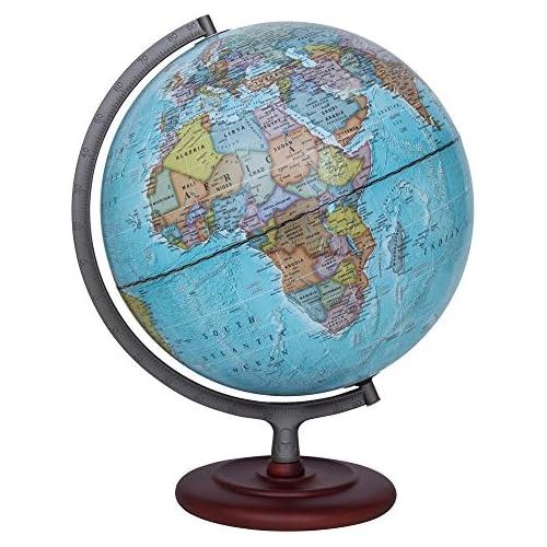  Waypoint Geographic Light Up Globe - Geographic Mariner 12” Desk Decorative Illuminated Globe with Stand, up to Date World Globe