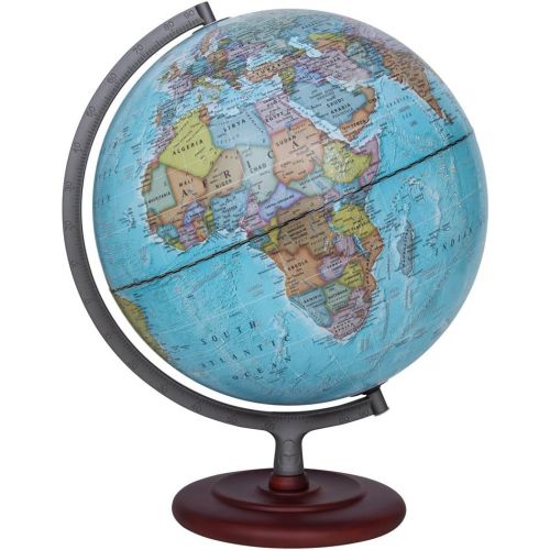  Waypoint Geographic Light Up Globe - Geographic Mariner 12” Desk Decorative Illuminated Globe with Stand, up to Date World Globe