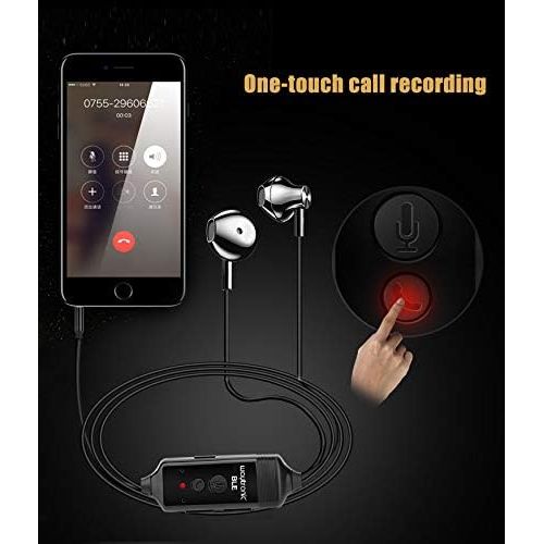  [아마존베스트]Waytronic Cellphone Call Recorder Headphone for iPhone Incoming Outgoing Calls Phone Conversation Recording