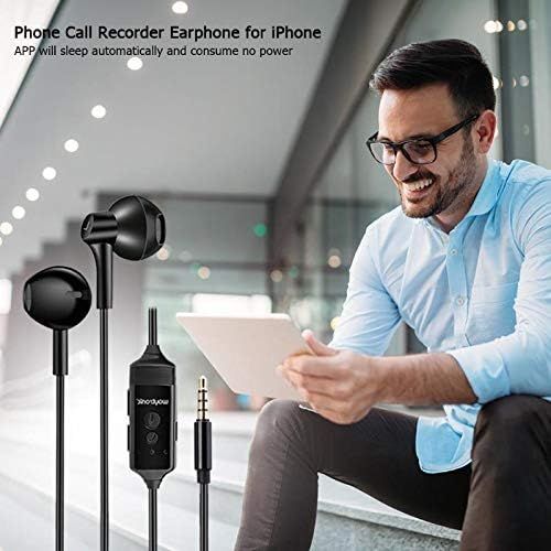  [아마존베스트]Waytronic Cellphone Call Recorder Headphone for iPhone Incoming Outgoing Calls Phone Conversation Recording