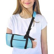 Kids Arm Sling,Breathable Mesh Sling Immobilizer Elbow Arm Support Shoulder Injury Sling with Thumb and Shoulder Sling for Broken Arm Available for Women and Men Broken Arm