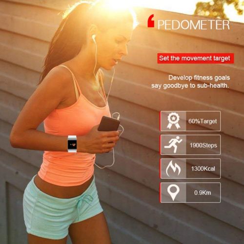  Wdj Replacement Wristband Waterproof Colorful Screen Passometer Blood Pressure Sport Smart Bracelet Strap Heart Rate Tracker