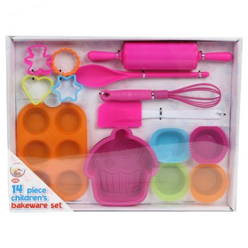  We Can Cook Childrens Baking Set for Girls Pink Piece Lock Pick Set for Kids Cooking Gift Set
