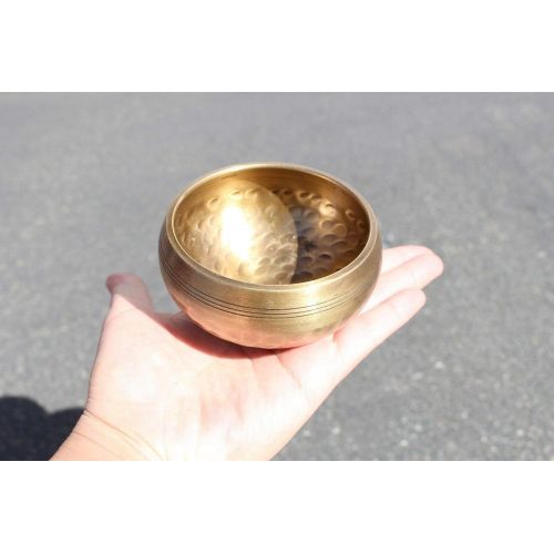  We pay your sales tax 3 Pcs Tibetan Singing Bowl Standing Bell Set Himalayan Bowl For Chakras Meditation Mind Healing Peace of Heart Prayer Yoga Religion Buddhist Bowl w 3 Mallet Wooden Striker명상종 싱잉볼