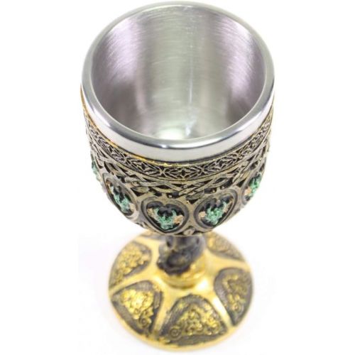  [아마존베스트]We pay your sales tax Mythical Bronze Royal Dragon Wine Goblet Skulls Medieval Collectible Magical Halloween Party Home Decor Gift