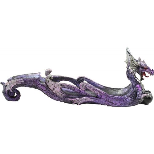  인센스스틱 We pay your sales tax Mythical Purple Western Sea Dragon Incense Burner Holder Dark Legend Halloween Medieval Magical Party Home Decor Gift