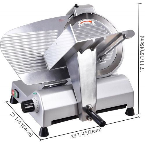  [아마존베스트]WeChef Commercial Electric Meat Slicer 12 inch Stainless Steel Blade Deli Cheese Food Cutter Restaurant Home