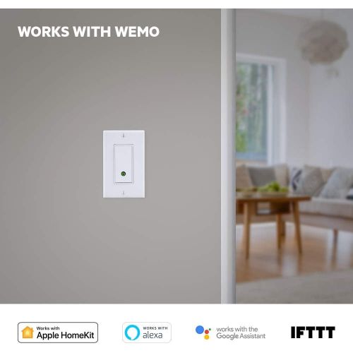  [아마존베스트]WeMo Wemo Light Switch, WiFi enabled, Works with Alexa and the Google Assistant (F7C030fc)